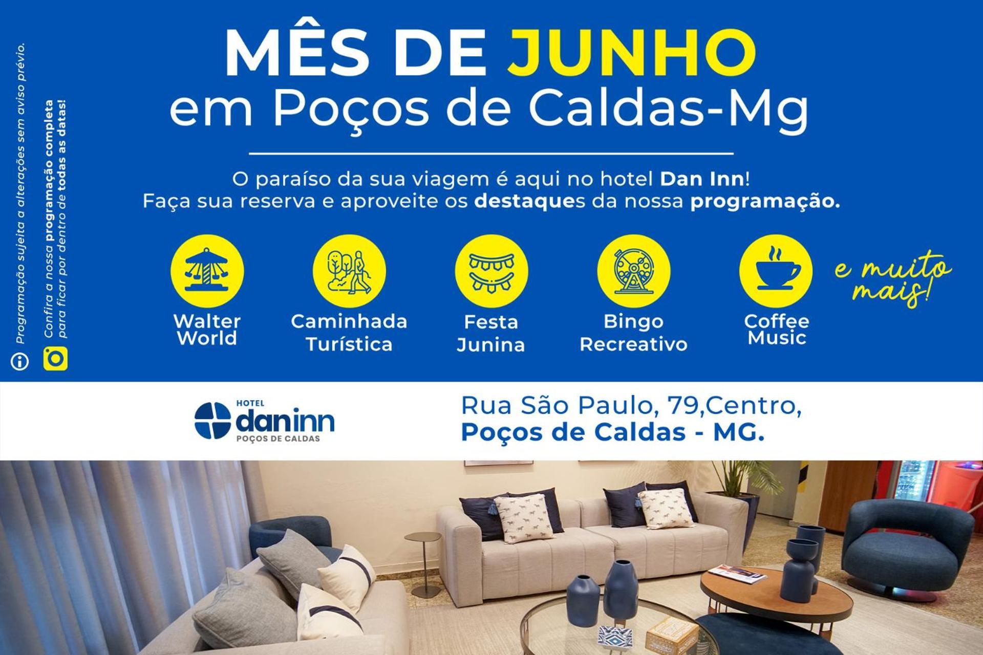 Hotel Dan Inn Pocos De Caldas - A Melhor Localizacao Do Centro By Nacional Inn المظهر الخارجي الصورة